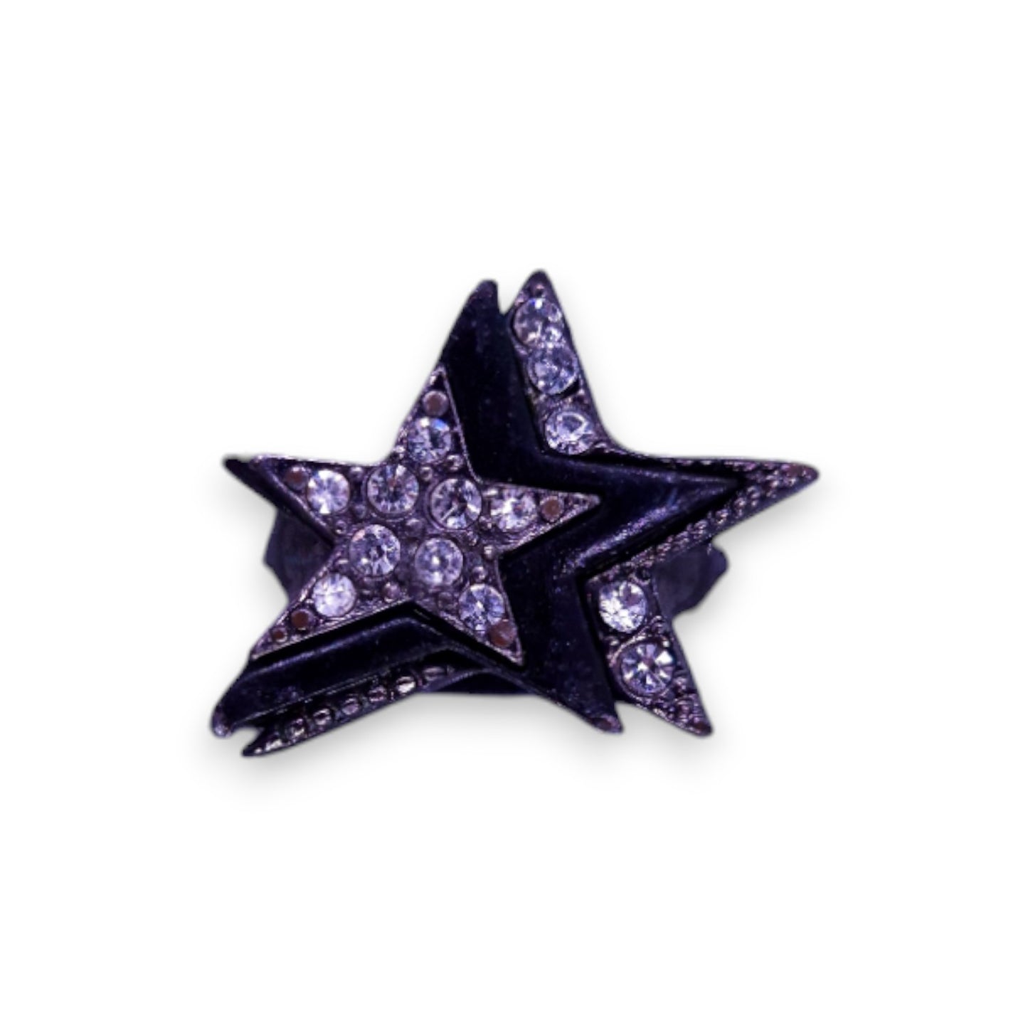 Metal Clear Cubic Zirconia Vintage Ring