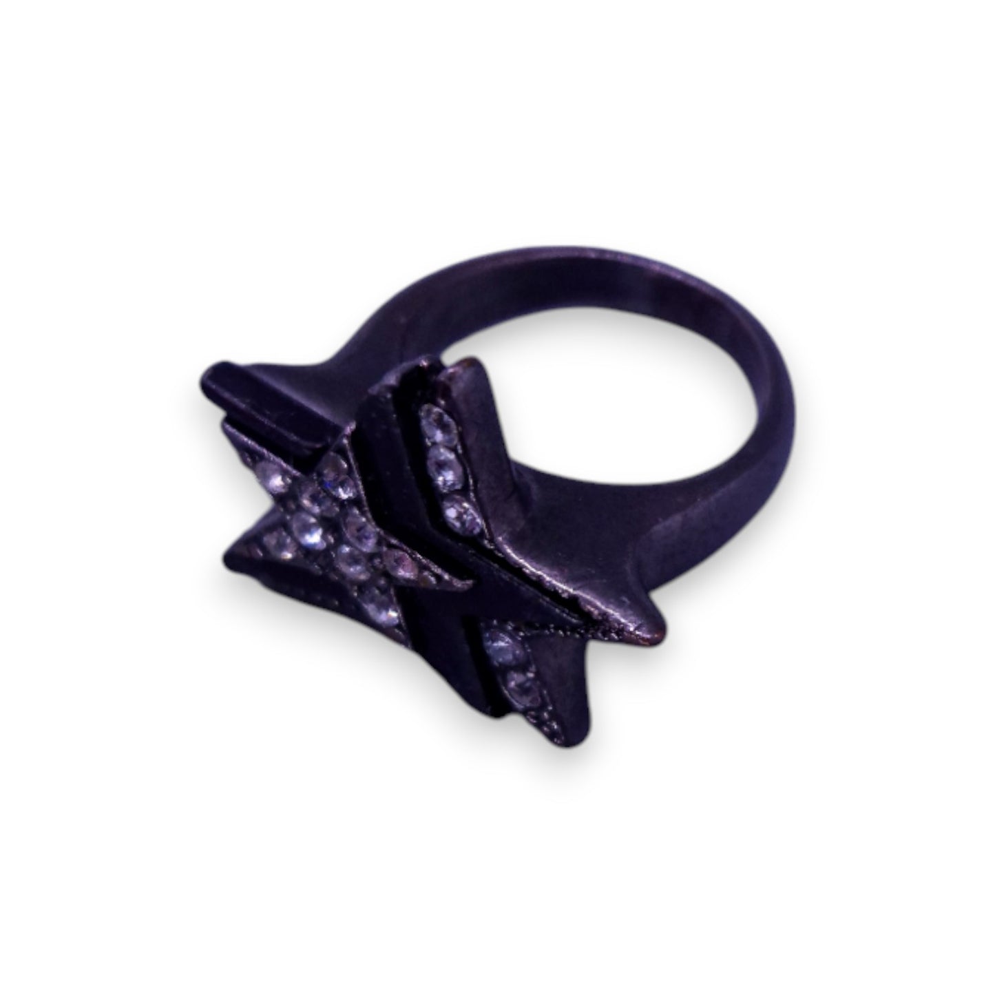Metal Clear Cubic Zirconia Vintage Ring