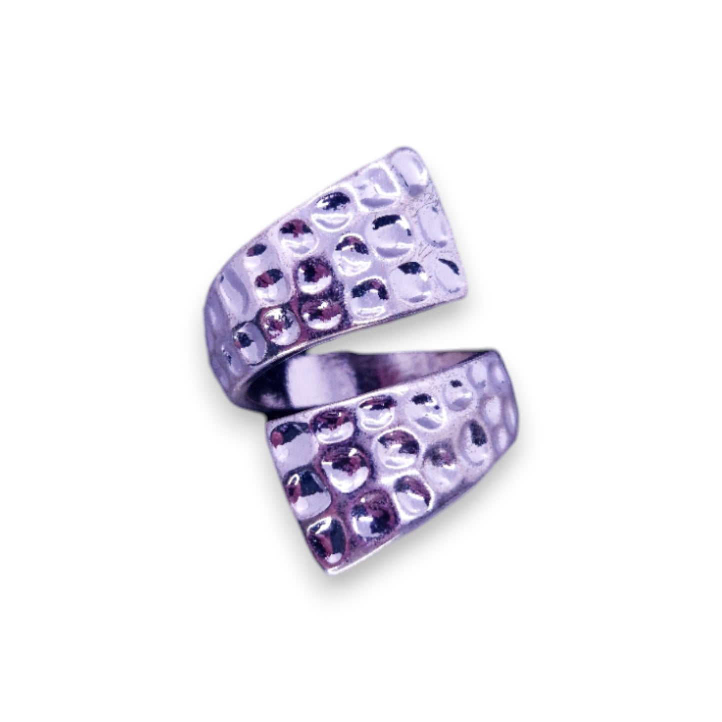 Silver Tone Modern Ring