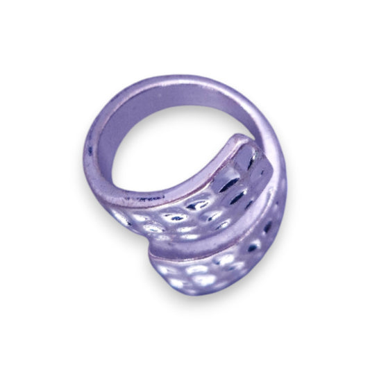 Silver Tone Modern Ring