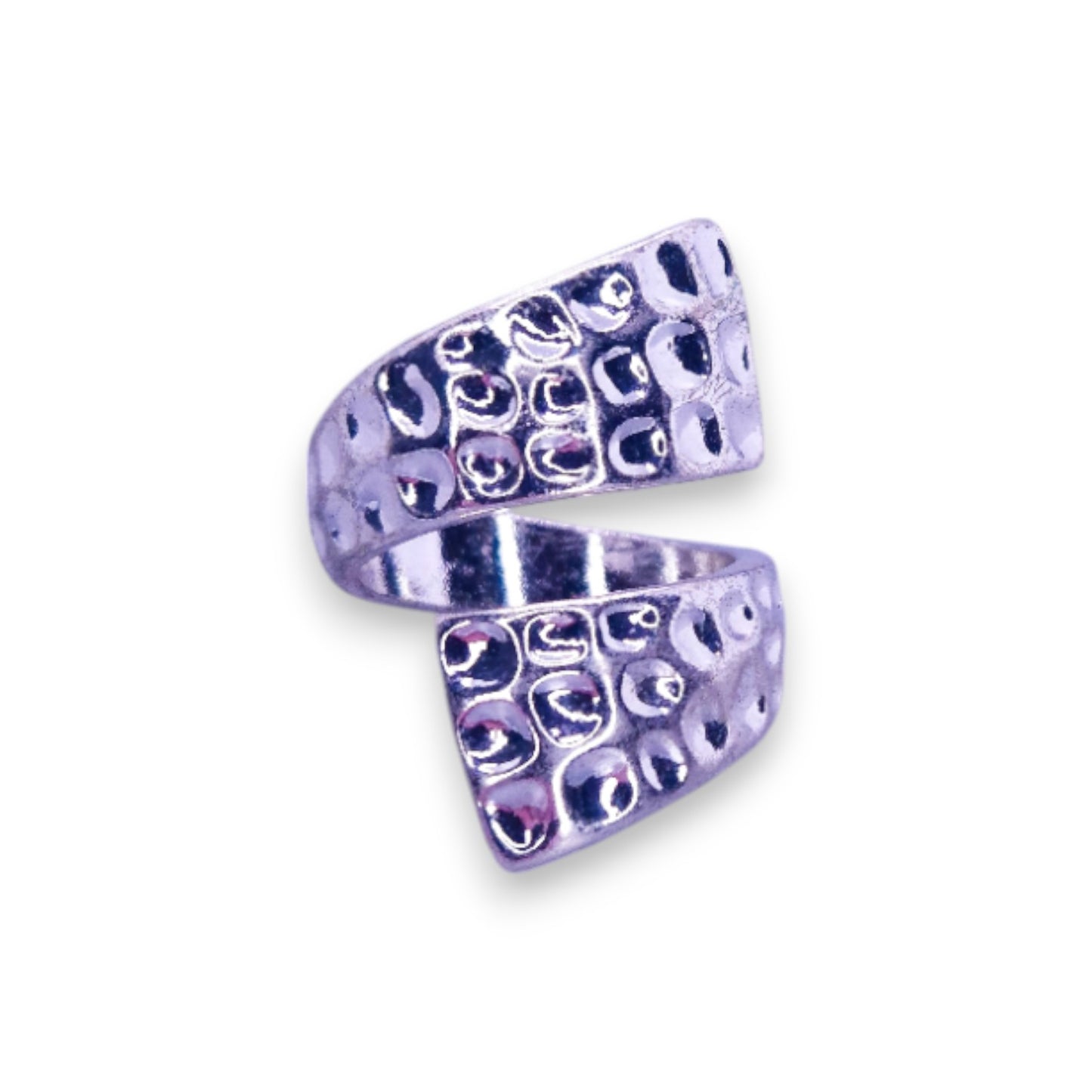 Silver Tone Modern Ring