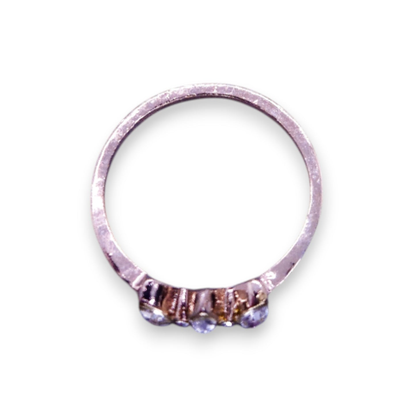 Gold Tone Cubic Zirconia Classic Ring