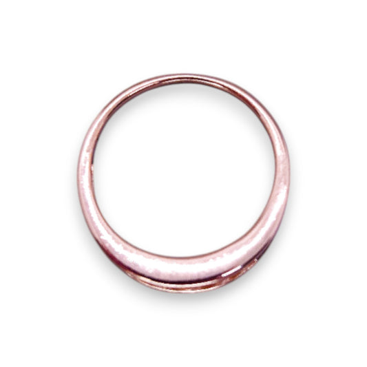 Gold Tone Cubic Zirconia Classic Ring