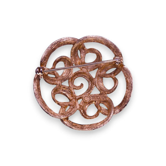 Gold Tone Classic Brooch