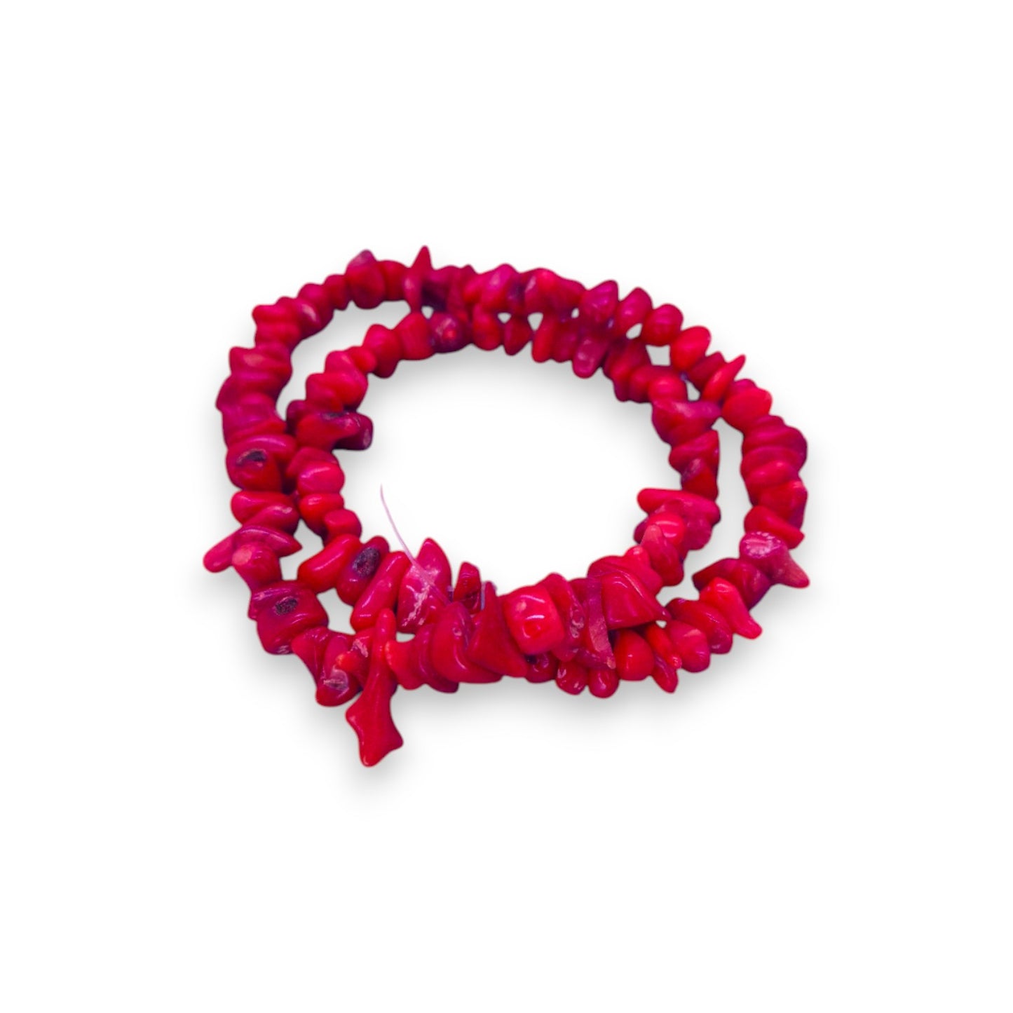 Semi-Precious Stone Coral Classic Strand