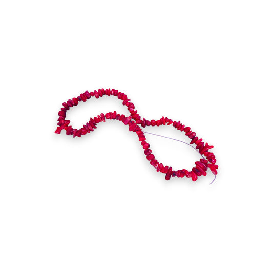 Semi-Precious Stone Coral Classic Strand