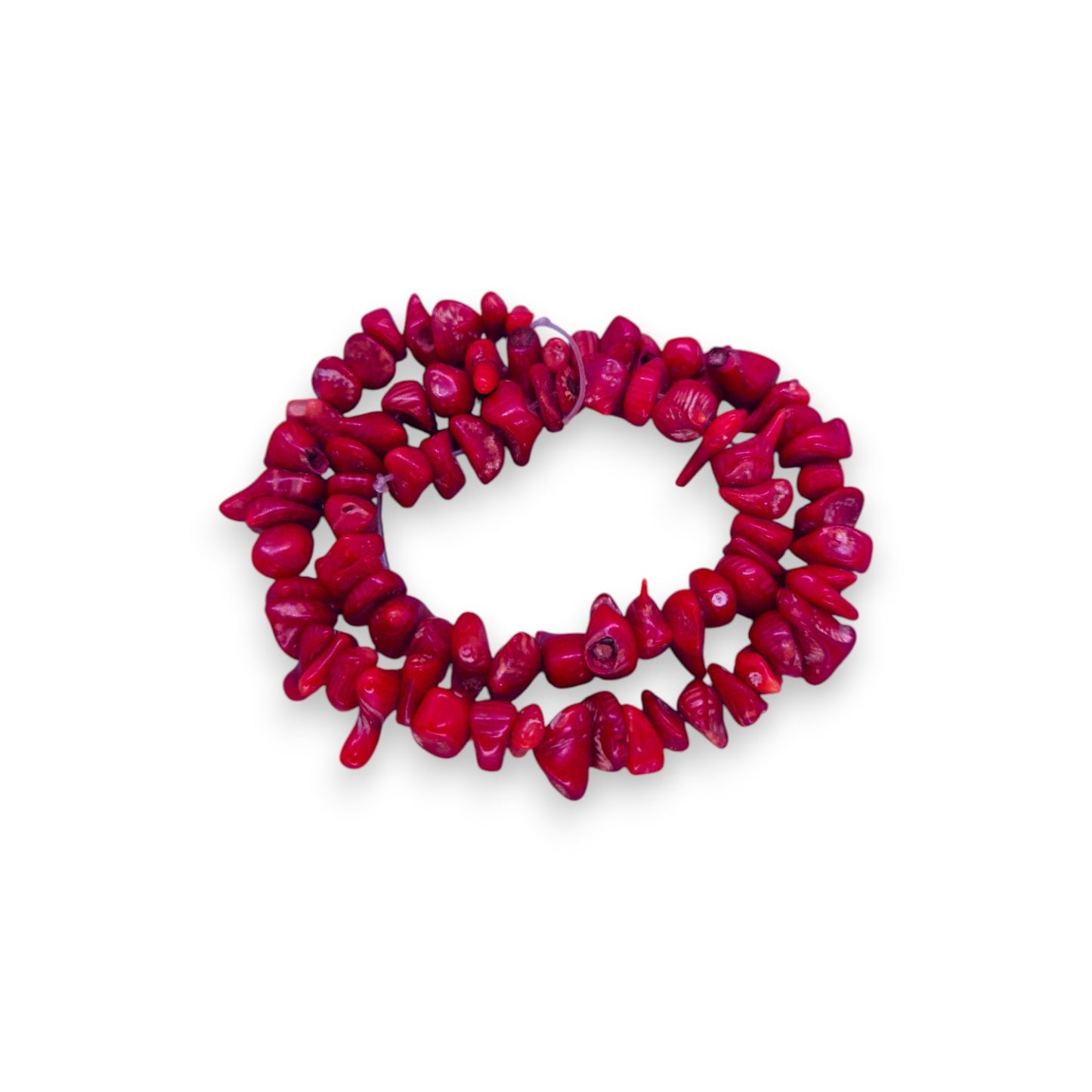 Semi-Precious Stone Coral Classic Strand