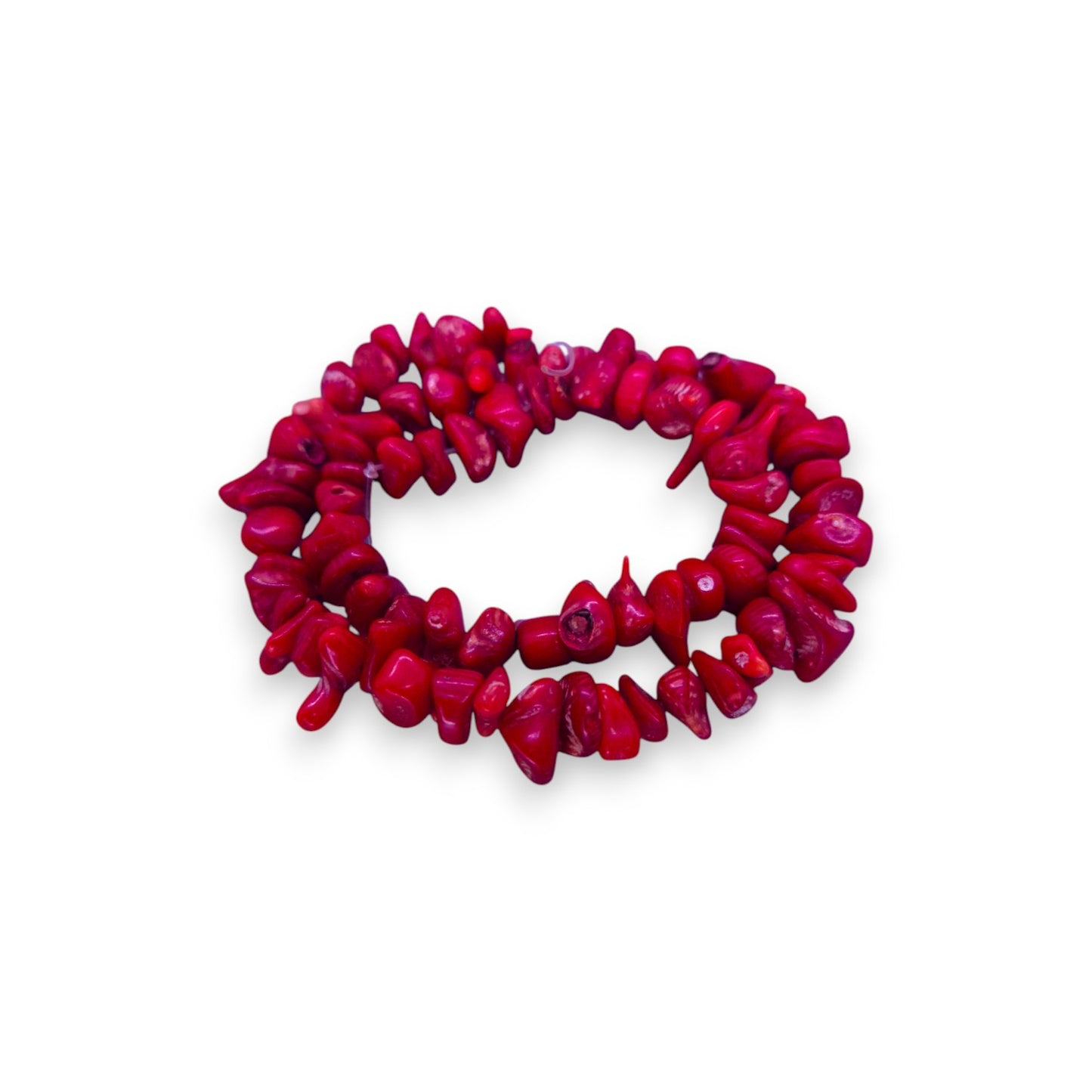 Semi-Precious Stone Coral Classic Strand