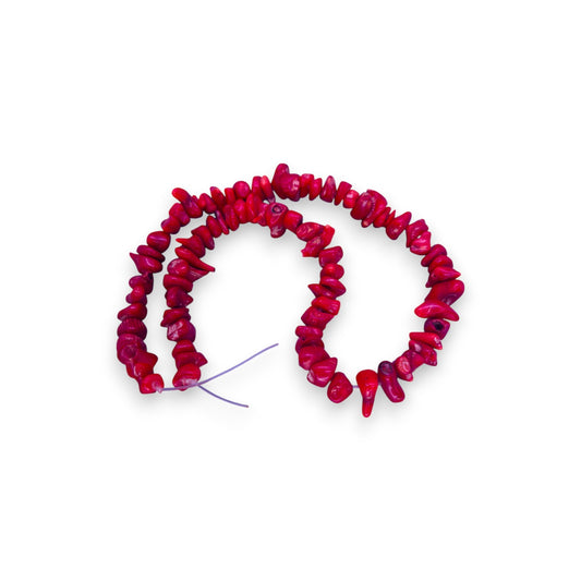 Semi-Precious Stone Coral Classic Strand