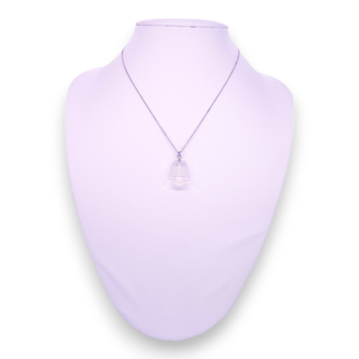 Silver Tone Crystal Classic Necklace