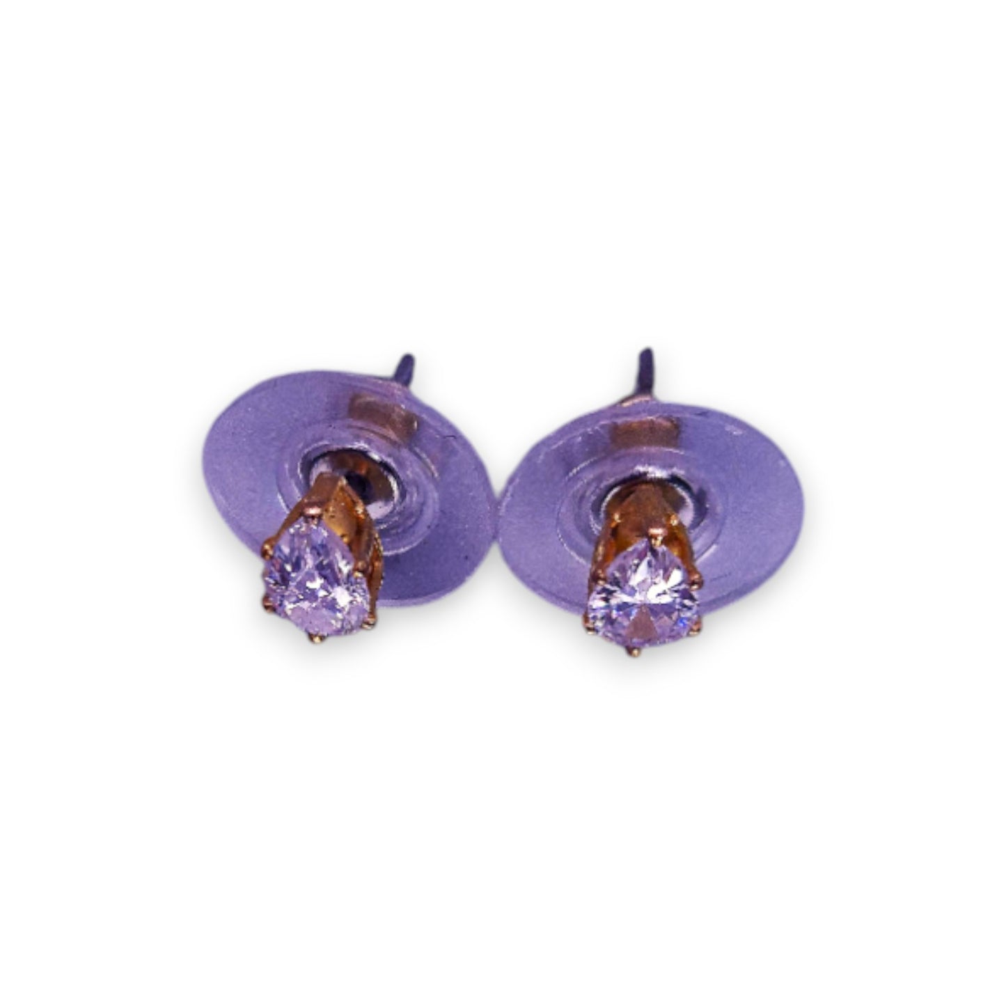 Gold Tone Cubic Zirconia Classic Earrings