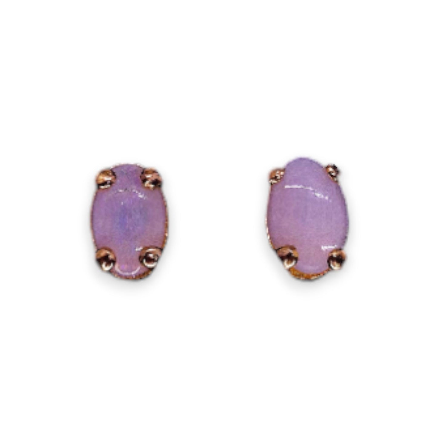 Gold Tone Opal Classic Earrings