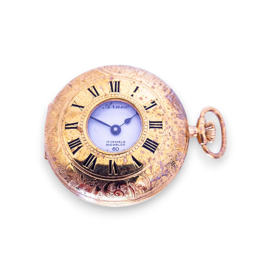 Arnex Half Hunter Pocket Watch