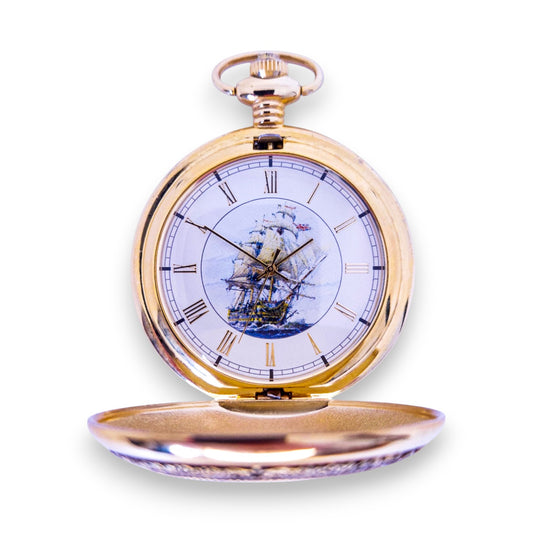 HMS Victory Full Hunter Pocket Watch