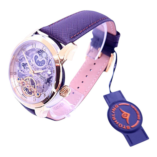 Stuhrling Men's Skeleton Day/Night Watch