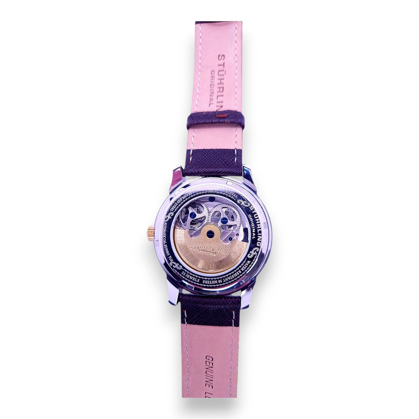 Montre squelette jour/nuit pour homme Stuhrling