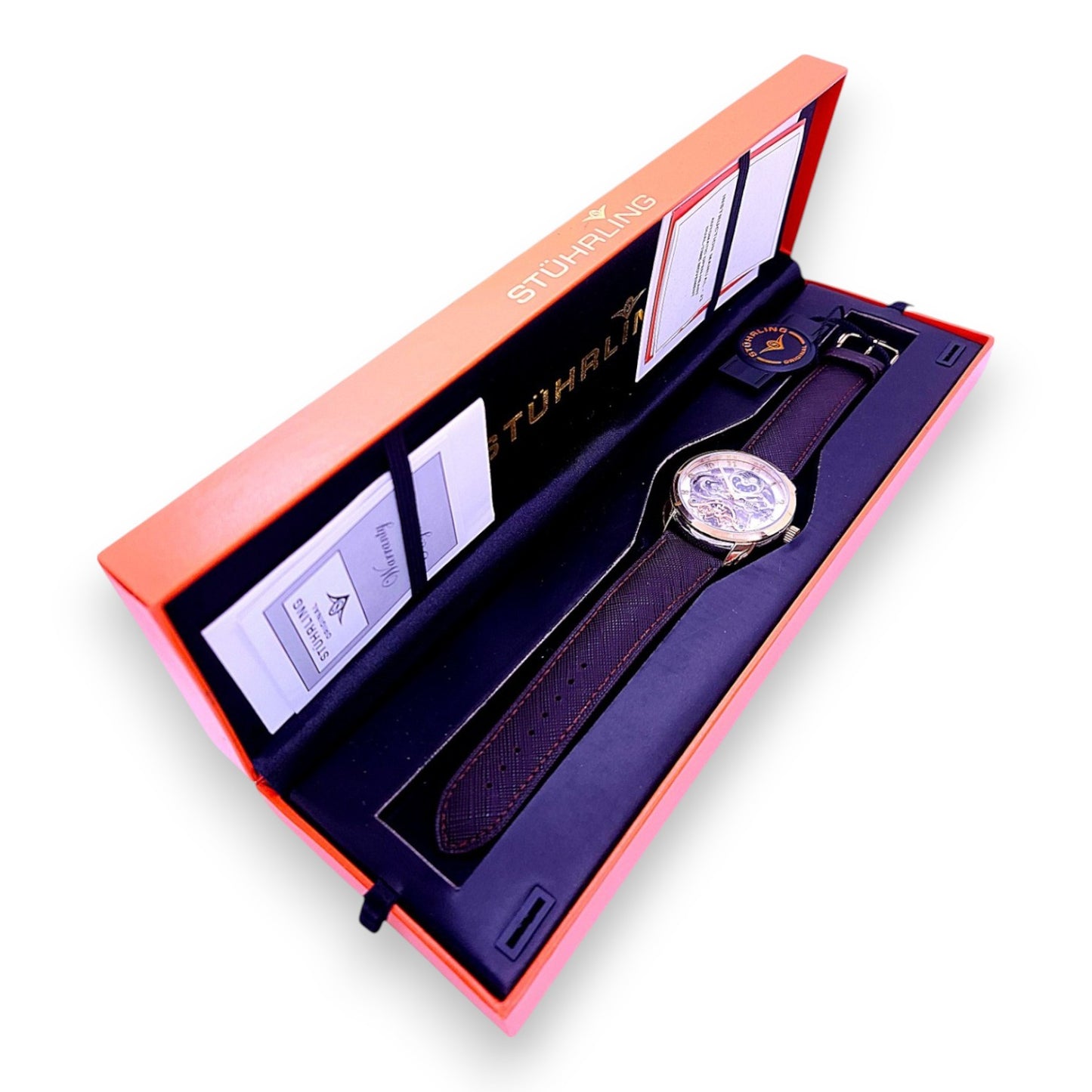 Montre squelette jour/nuit pour homme Stuhrling