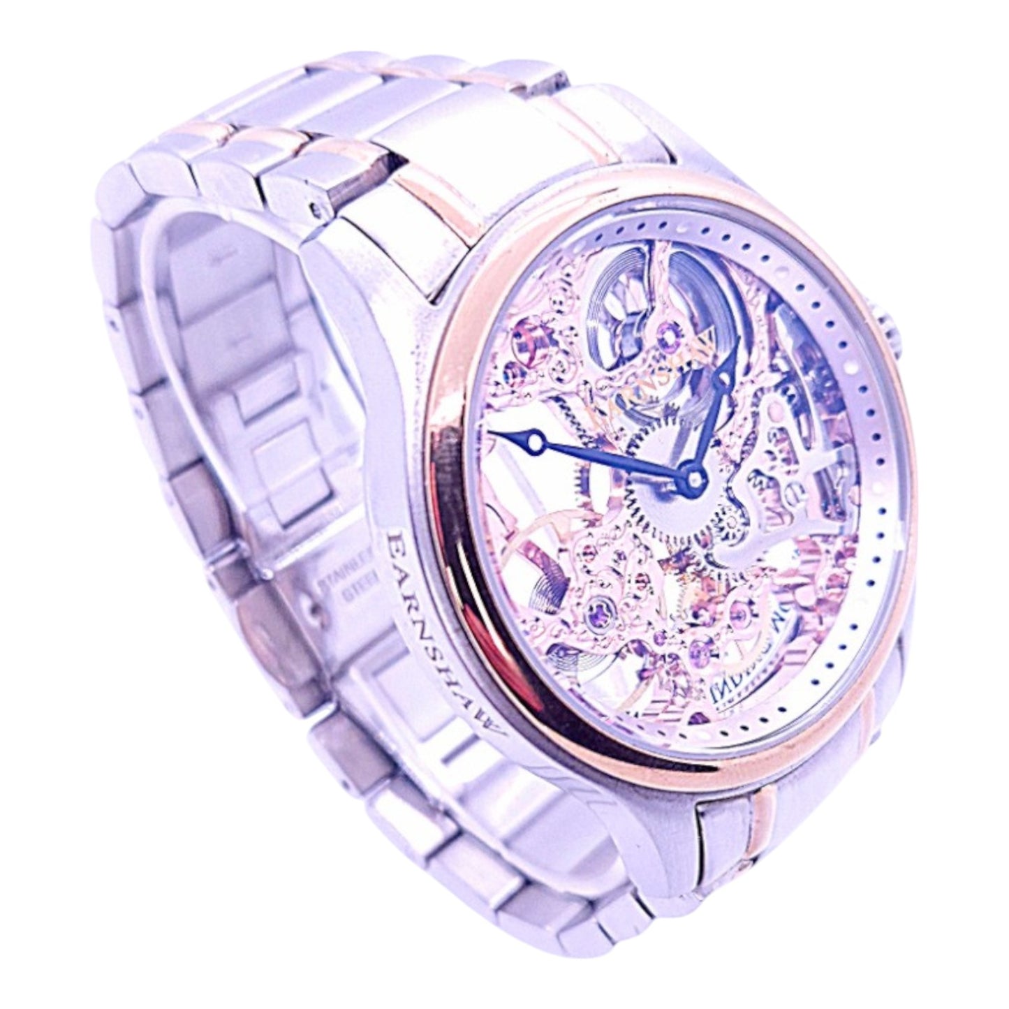 Coffret montre squelette et boutons de manchette pour homme Earnshaw