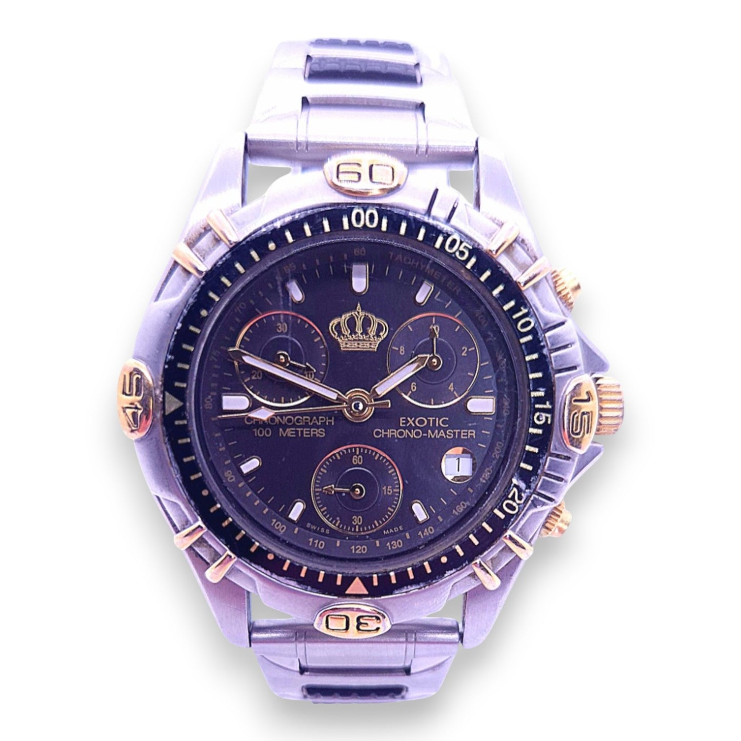 Montre chronographe exotique pour homme