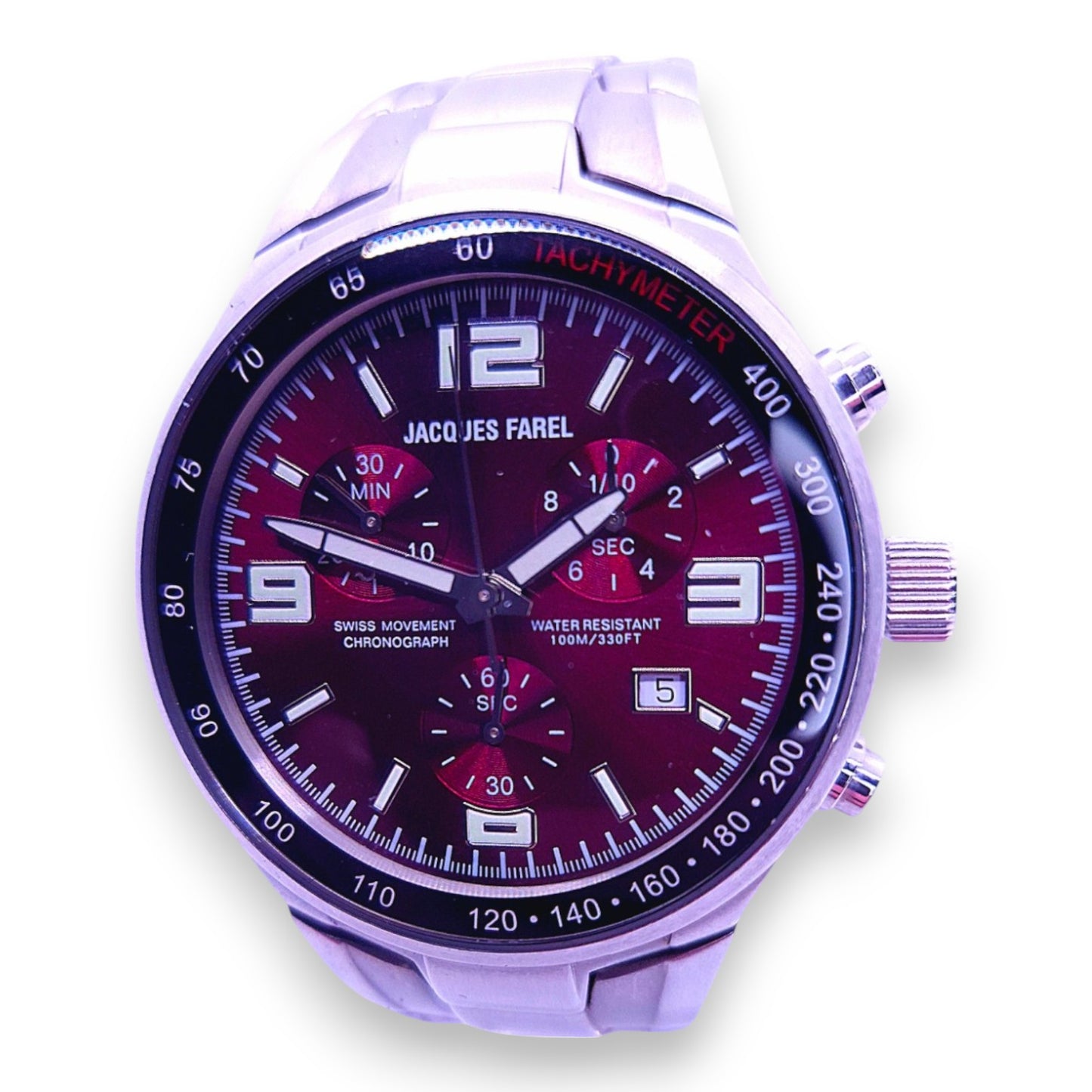 Montre Tachymètre Homme Jacques Farel