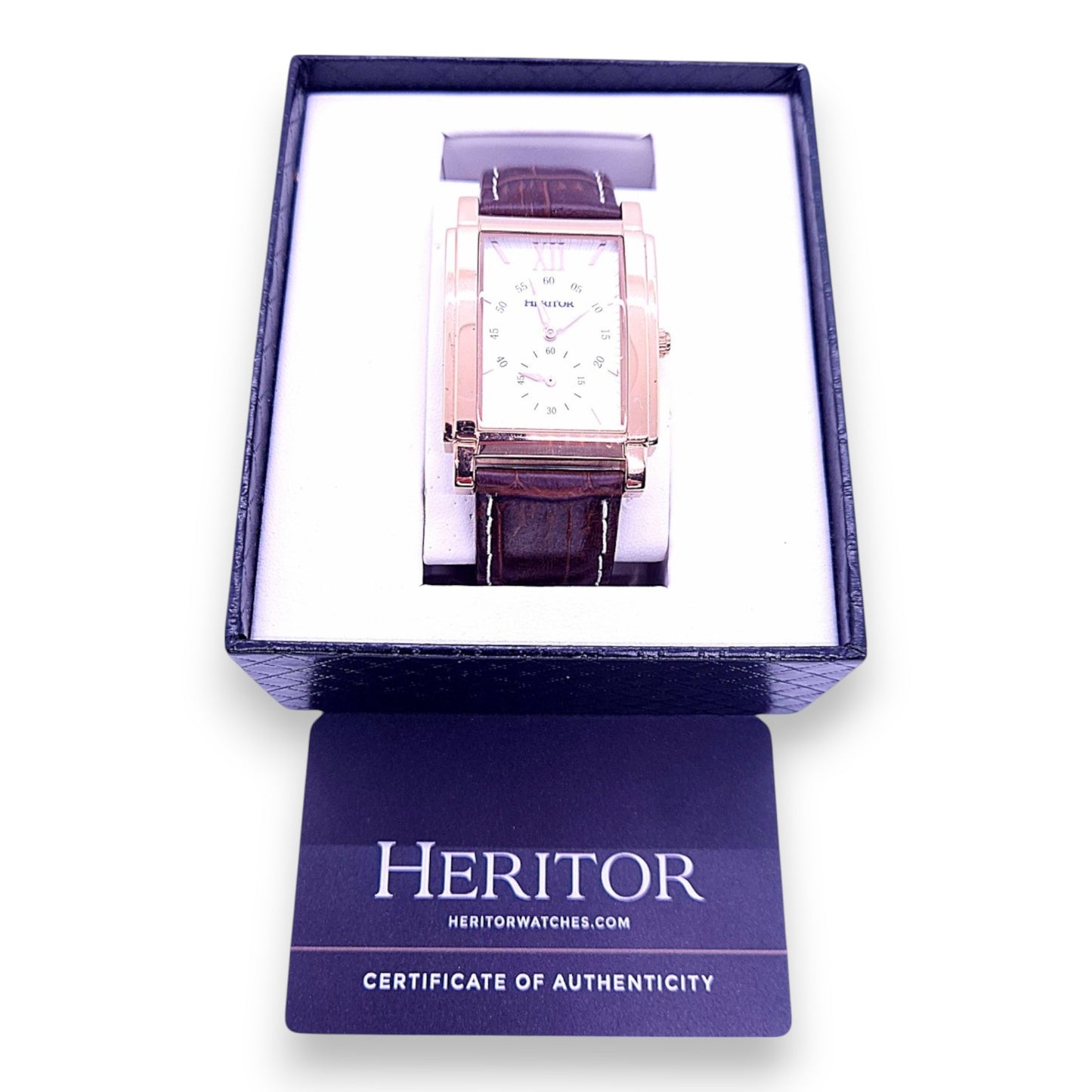 Reloj Heritor de doble esfera para hombre