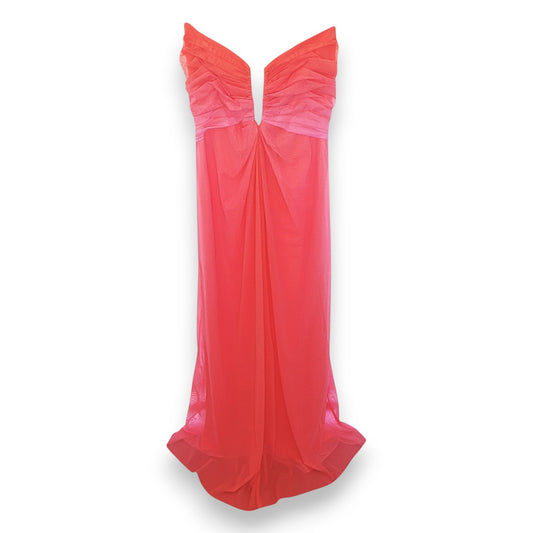 Vestido sin mangas con chal para hombre rosa/naranja Tadashi