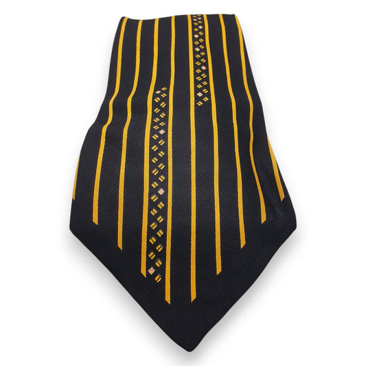 Clement Loti Black & Yellow Striped Tie