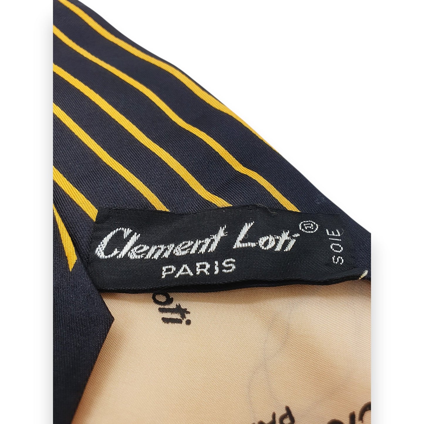 Clement Loti Black & Yellow Striped Tie