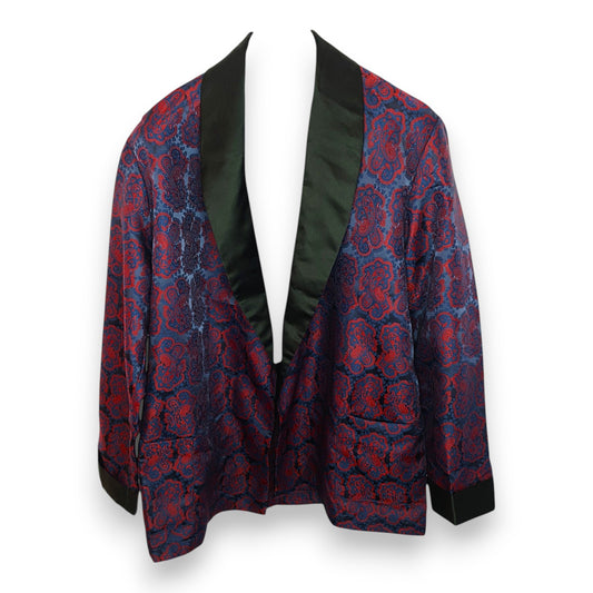Veste à motifs bleu marine et rouge Lloyd Attree &amp; Smith