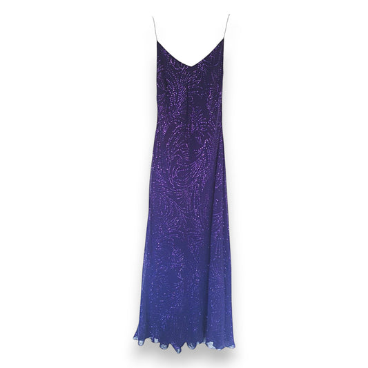 Vestido morado con destellos de Zafir London