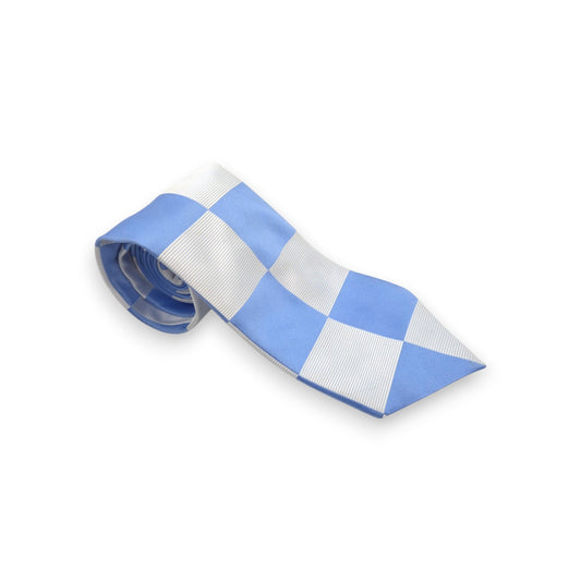 Cravate Duchamp Bleu/Argent