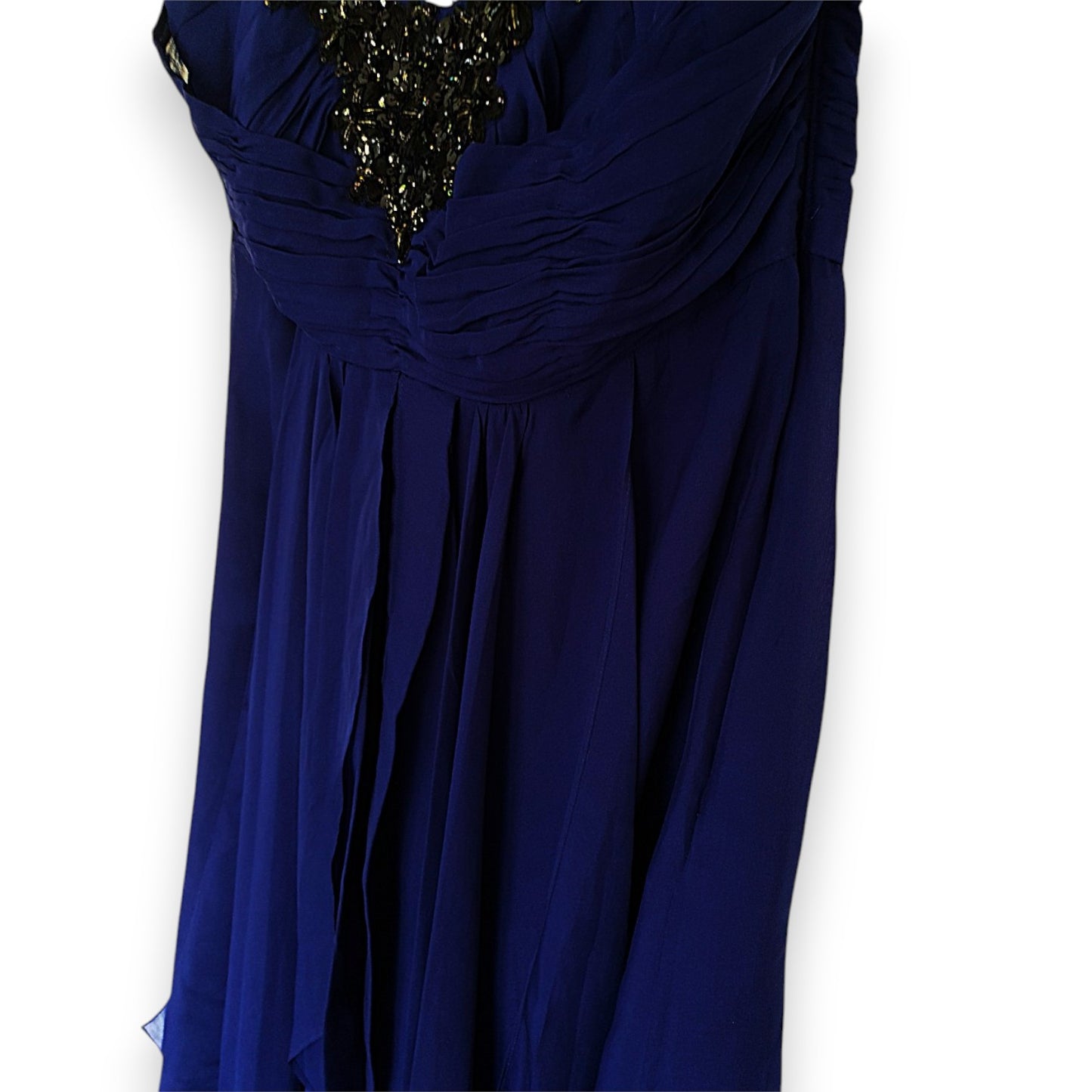 Vestido de gasa morado monzón