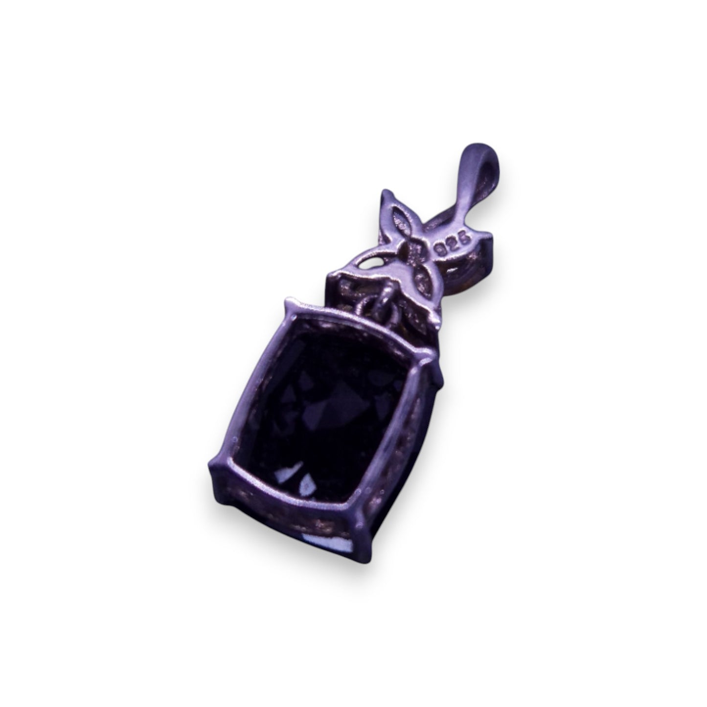 Silver Onyx & Citrine Classic Pendant