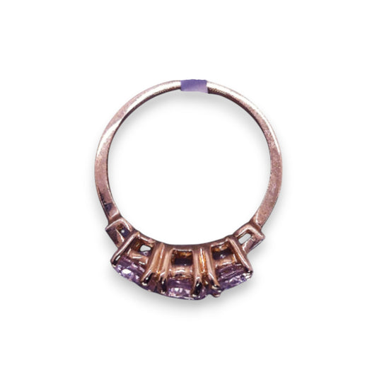 9ct Gold Morganite & Diamond Classic Ring