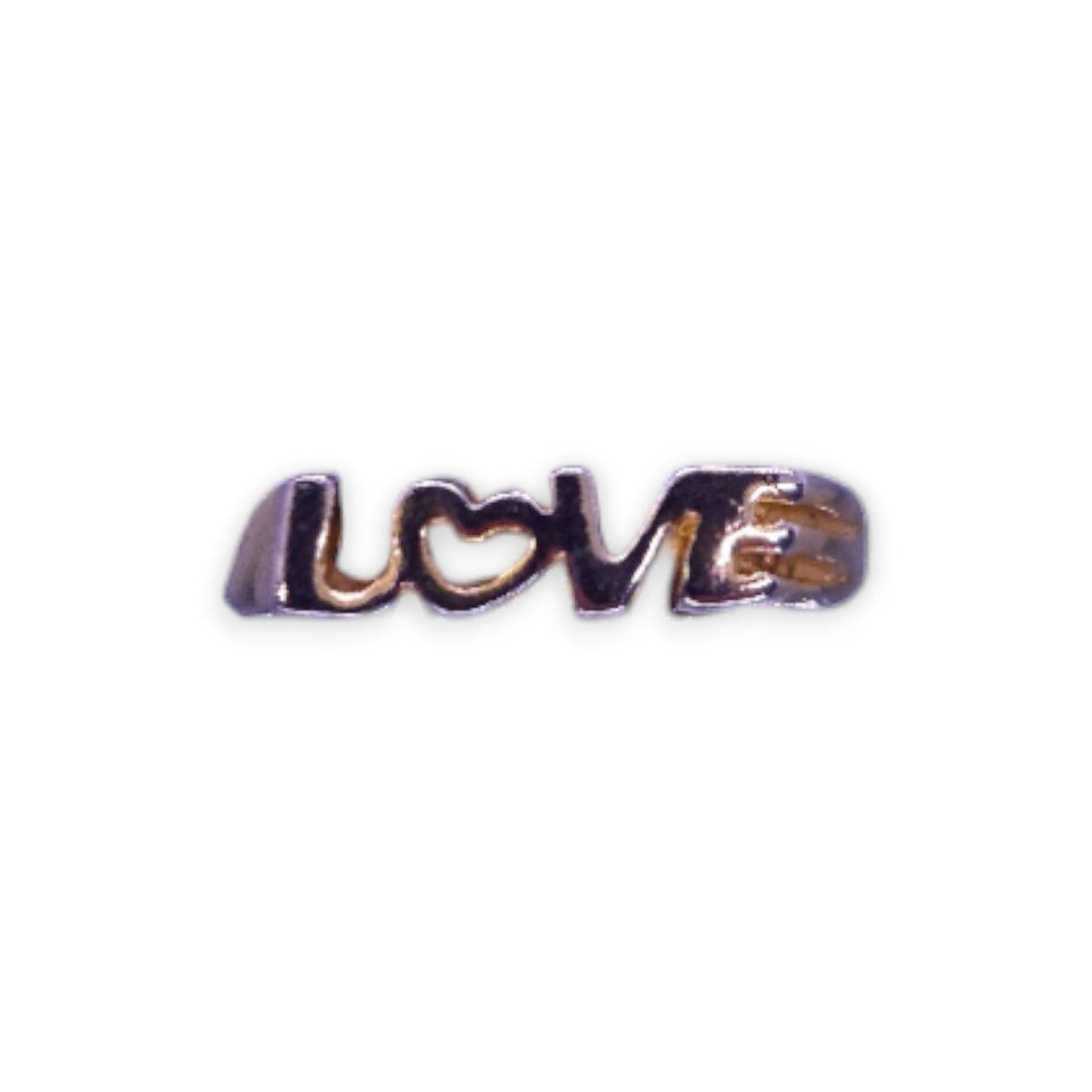 Gold Tone Romantic "Love" Ring