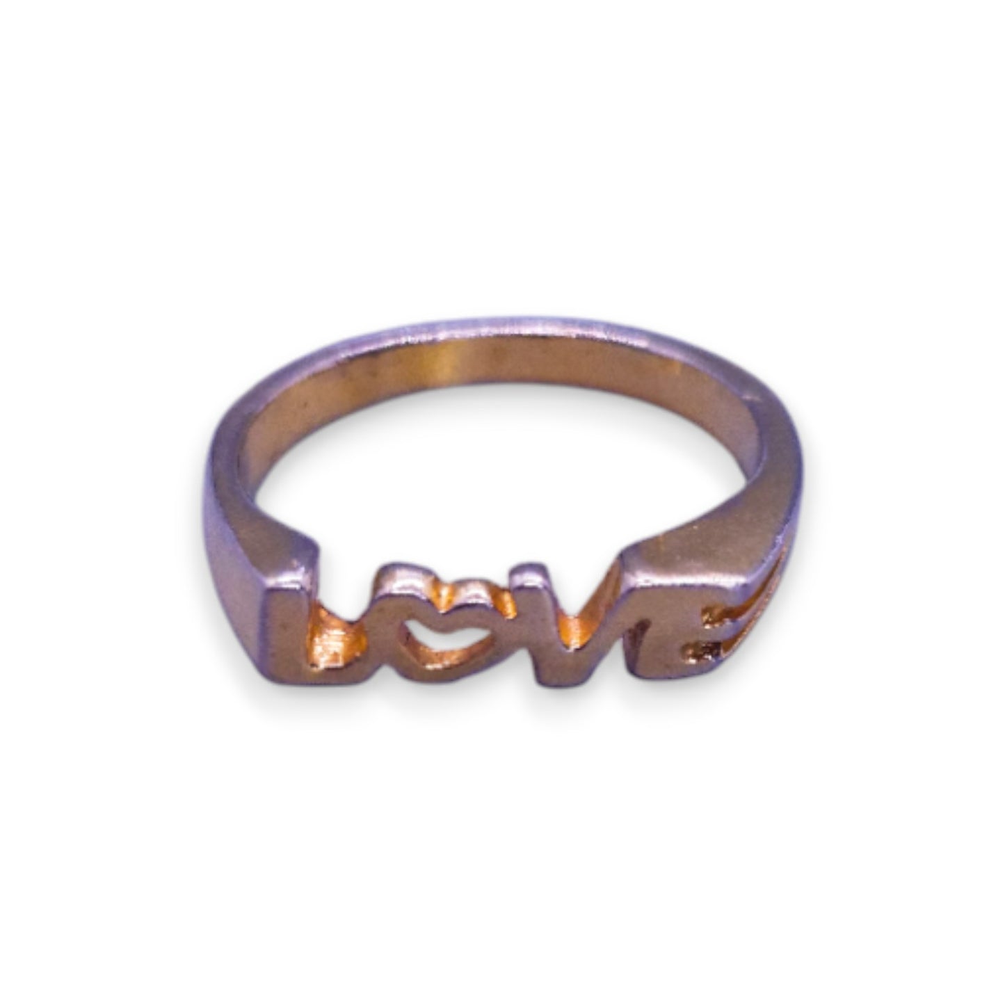 Gold Tone Romantic "Love" Ring