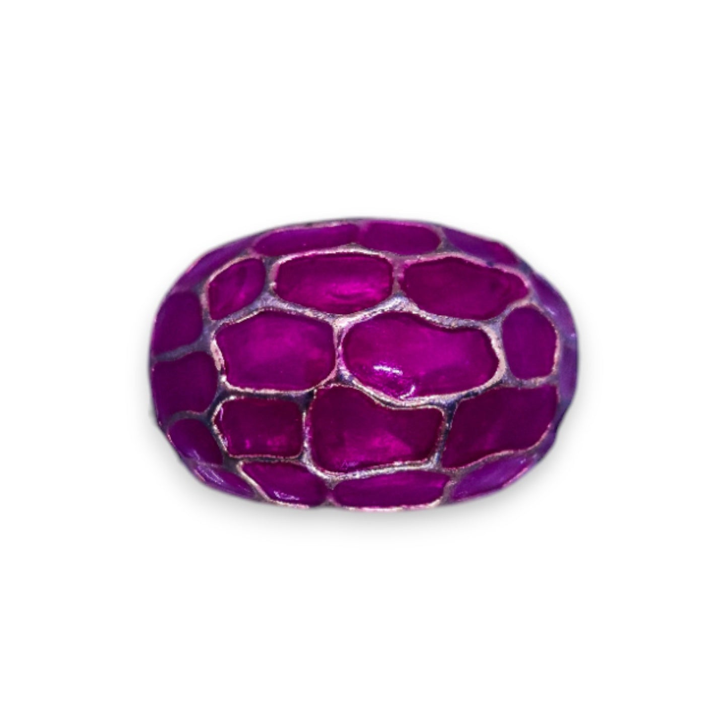 Gold Tone Enamelled Statement Ring