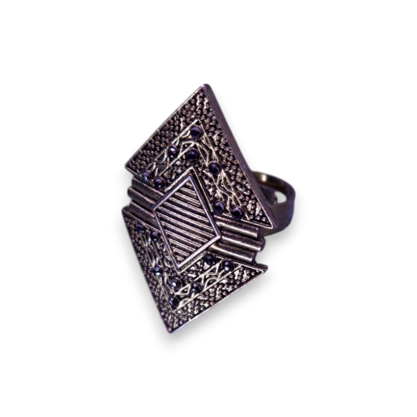 Gold Tone Art Deco Ring