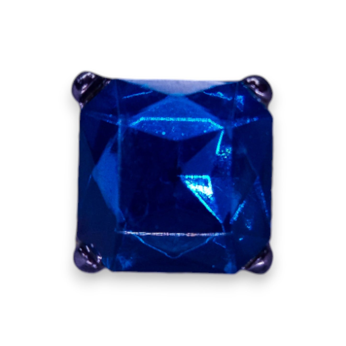 Metal Blue Stone Statement Ring