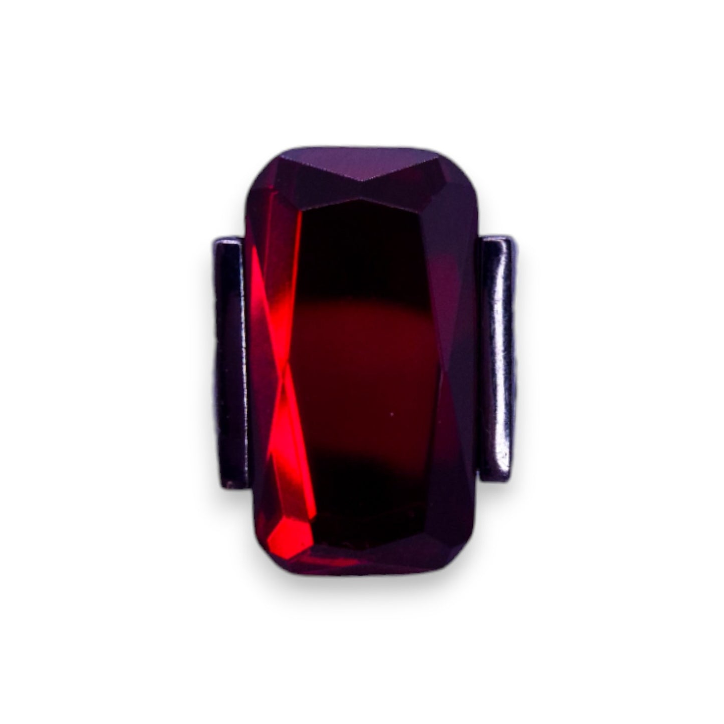 Metal Red Stone Statement Ring
