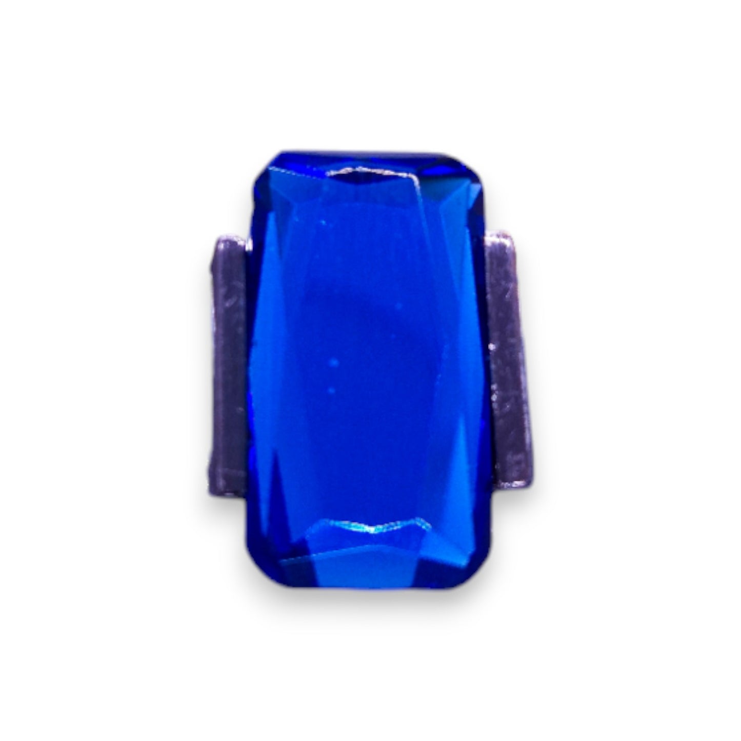Metal Blue Stone Statement Ring