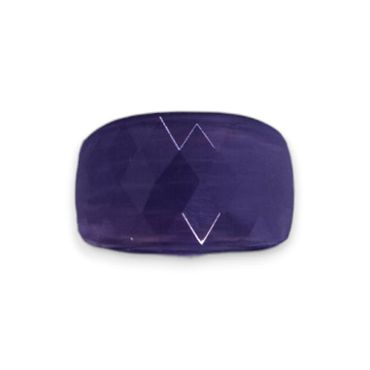 Silver Tone Purple Stone Statement Ring