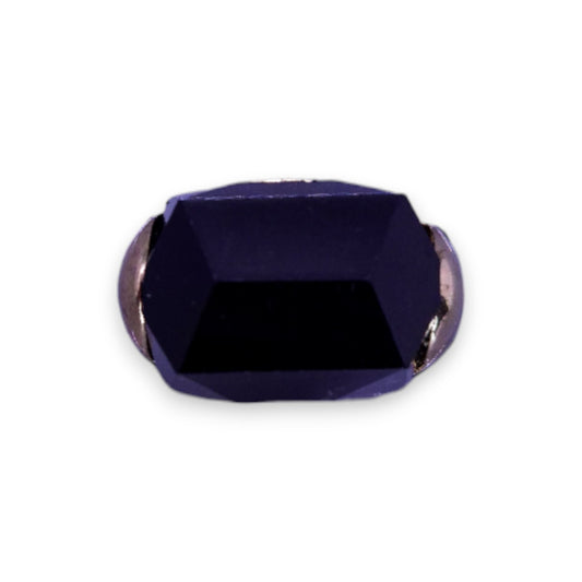 Gold Tone Black Stone Statement Ring