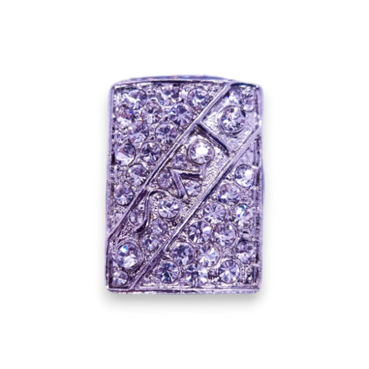 Silver Tone Clear Stones Statement Ring