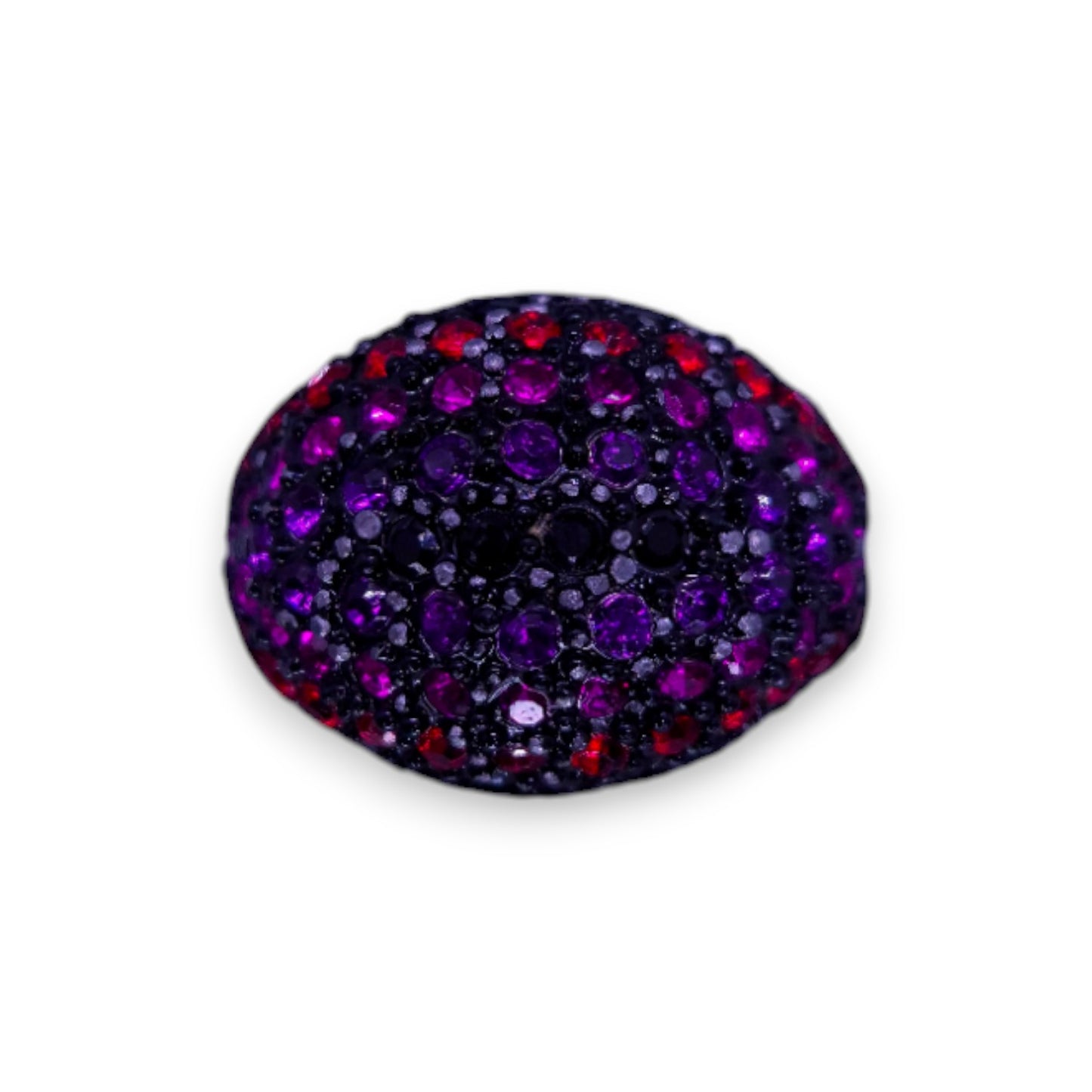 Metal Multi Colour Cubic Zirconia Statement Ring