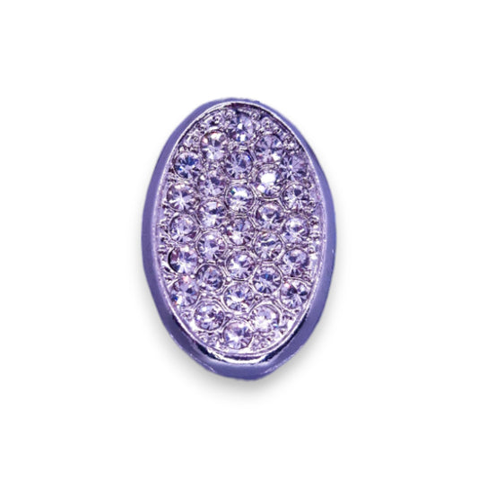 Silver Tone Clear Stones Statement Ring