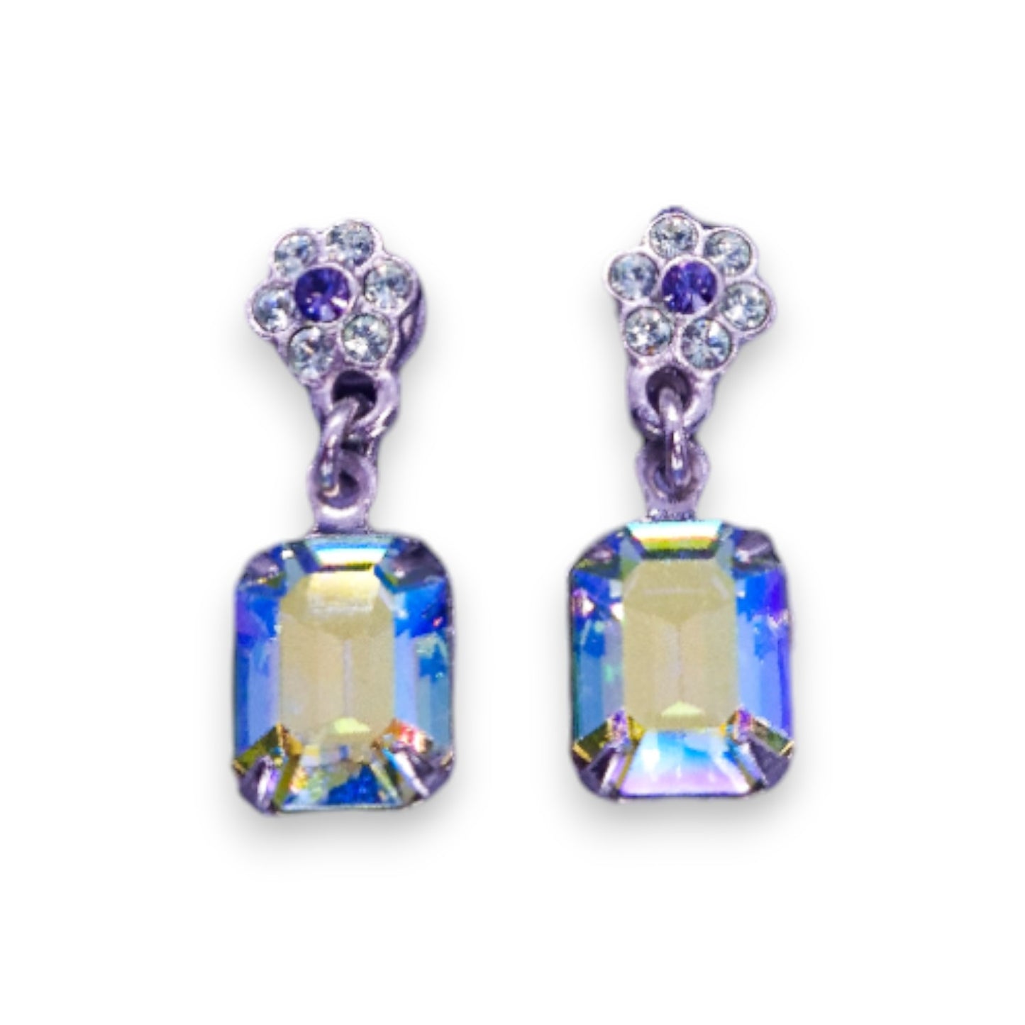 Silver Tone Classic Earrings