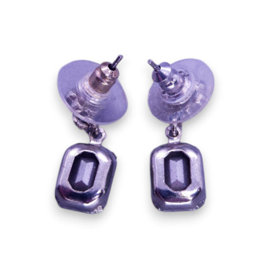 Silver Tone Classic Earrings