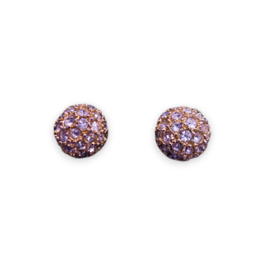 Gold Tone Cubic Zirconia Classic Earrings