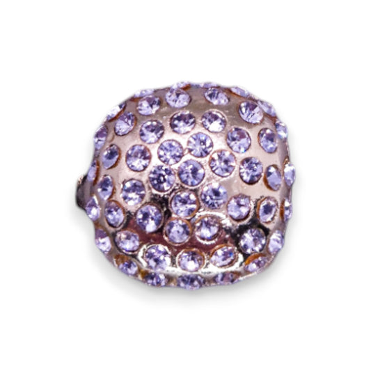 Gold Tone Cubic Zirconia Classic Ring